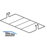 PEKA Flaschentrenngitter KB 300 mm Hochschrank Standard Anthrazit