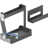 PEKA Unterschrankauszug Pinello Board 300 links Anthrazit