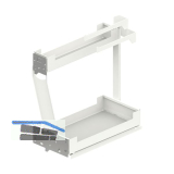 PEKA Unterschrankauszug Pinello Towel 300 links Wei�