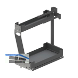 PEKA Unterschrankauszug Pinello Towel 300 links Anthrazit