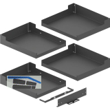 PEKA Einh�ngetablar-Set Liro 500 Magic Corner Comfort Anthrazit