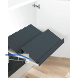 PEKA Schuhablageplatte zuschneidbar, Kunststoff anthrazit