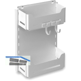 PEKA Mehrzweckregal Sesam Mini, Stahlblech Wei�