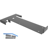 PEKA Montagelehre Glastablartr�ger Pecasa silber