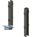 PEKA Zusatzhaken-Set Hochschrank Standard Anthrazit