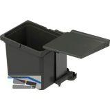 VS ENVI Single Einbau-Abfallsammler KB 450 mm 12 Liter Kunststoff Lava