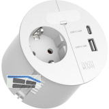 BACHMANN LOOP IN CHARGE Steckdose mit USB-A/C-Charger, wei�
