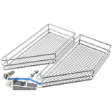 VS SUB Side Ablage-Set Saphir 45� rechts KB 300 mm Silber