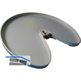 NINKA 3/4-Kreis Schwenkboden ProArc KB 900 mm Kunststoff Quarzgrau