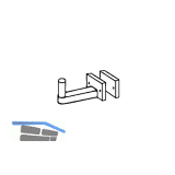 NINKA Schwenkboden Mitnehmer Kunststoff Wei�grau