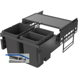 VS ENVI Space S Abfalltrennsystem KB 600 mm 15,5/2 x 75 L Lava