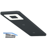 Unterbauleuchte Roe, schwarz, 3er Set mit Netzger�t