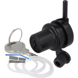 SISO Zylinder Glast�rschloss 910 gleichsperrend, Zamak schwarz