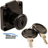 SISO Zylinder Kastenschloss 850 Lade verschiedensperrend, Zamak schwarz