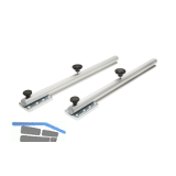 Tischplattenverl�ngerung Tiver, Alu chrom eloxiert