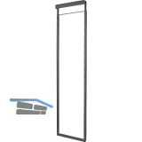 PEKA Rohrrahmen 900 - 1300 mm Hochschrank Standard Anthrazit