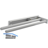 Geschirrtuch-Auszug Pluto 2-armig 330 mm Alu eloxiert matt