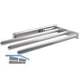Geschirrtuch-Auszug Pluto 3-armig 444 mm Alu eloxiert gl�nzend