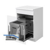PEKA Abfallsystem Oeko Complet KB 550/600 T 540 mm Anthrazit
