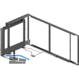 PEKA Eckauszug Magic Corner Standard KB 1000 mm links Anthrazit