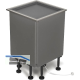 NINKA Eckschranklift Qanto R1 2 Tablare LED Stahl/Kunststoff Dunkelgrau