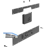 PEKA M�beltr�ger Pecasa Stahlblech mit Feinstruktur schwarz