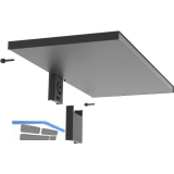 PEKA Metalltablar 550 x 250 mm Pecasa Stahlblech mit Feinstruktur schwarz