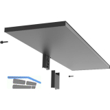 PEKA Metalltablar 850 x 250 mm Pecasa Stahlblech mit Feinstruktur schwarz