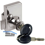 SISO Zylinder Glast�rschloss Vetro-Double verschiedensperrend, Zamak verchromt