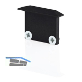 BILTON Endkappe schwarz zu Einbau- Aluminiumprofil XT01