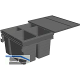 NINKA Abfalltrennsystem Set eins2f�nf KB 600/NL 500 mm dunkelgrau