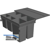 NINKA Abfalltrennsystem Set eins2f�nf KB 900/NL 500 mm dunkelgrau