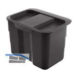 NINKA Einh�nge-Abfallbeh�lter bioBin Kunststoff Dunkelgrau