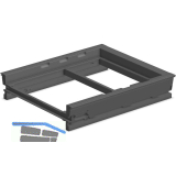 NINKA H�ngerahmen eins2f�nf SERVO-DRIVE uno KB 450 mm Dunkelgrau