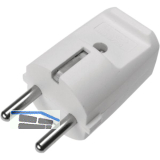Schutzkontakt-Stecker, 2-polig + Erdung, 10/16 A, 250 V, Kabeleinf�hrung zentral