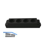 Steckdosenleiste EVOline Express 4 x Schuko, GST, schwarz