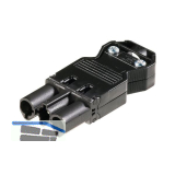 Stecker GST18 230 V Steckerteil, schwarz