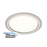 ELEKTRA Einbauleuchte 8001B-78, warmwei�, � 82 mm, silberfarbig