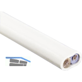Zuleitungskabel 2-polig, 2 x 1,50 / HO3VH-H, L 50 m, wei�