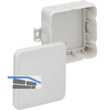 Verbindungsdose Q12, mit integrierter Zugentlastung, 85 x 85x 37 mm grau