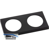 BERKER Integro Pure Rahmen 2-fach schwarz matt