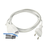 BACHMANN Euro-Stecker Verl�ngerung 230 V, L�nge 2000 mm, wei�