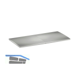 BACHMANN Abdeckung (Paar) zu Steckdose DUE Edelstahl Effekt