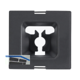 EVOline Wechselmodul Kabeldurchlass, schwarz