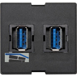 EVOline Wechselmodul 2xUSB 3.0 Typ A, schwarz
