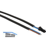 Anschlussleitung ummantelt 12 V/DC mit Stecker und verzinnten Enden, 2000mm