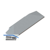 BILTON Endkappe Einbauprofil CT000E-A, Aluminium eloxiert