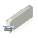 BILTON Endkappe CT00 Kunststoff L:1,5 B:12,5 H:6 mm wei�