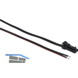 Anschlussleitung 12 V/DC mit Stecker und verzinnten Enden, L�nge 2000mm