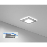 Aufbauleuchte Square 2 warmwei� alufarbig